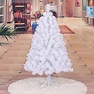 Premium White Christmas Tree 6ft 180cm Christmas Decoration Soft Encryption Off with Zipper Eye-catching Whit Christmas tree (White 6ft) Fashionable