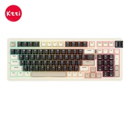 K98ปะเก็นคีย์บอร์ดแบบกลไก KZZI 98ปุ่มสามารถถอดเปลี่ยนได้คีย์บอร์ดเกมไร้สา RGB แบบมีสายแป้นพิมพ์ที่กำ