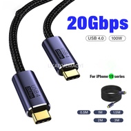 LIKAIYUE Gold Plated USB4 Cable USB C Thunderbolt 4 3 8K 60Hz Video 20bps PD 100W Super Fast Chargin