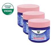 [Bundle of 3] Vicks Baby Balsam Moisturising & Soothing Baby Care Rub 50g