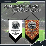 Pennant flag penan plak custom bendera gantung plak gantung