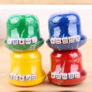 Plastic Sieve Dice Dice Shaker Cup Tabletop Game Toy KTV Nightclub Bar Game Dice Cup Color Cup Set