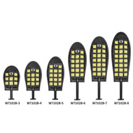 Lampu jalan kecil LED berkeamatan tinggi baharu, lampu jalan tiga baris, lampu taman berkuasa solar,