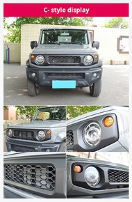 กระจังหน้า ABS 4X4ทางวิบากสำหรับ SUZUKI Jimny Jb74 Jb64 2019-2024อุปกรณ์แต่งภายนอกรถตะแกรงตาข่ายกันช