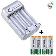 ORIGINAL BTY N-95 AA/AAA Battery Charger With Rechargeable Battery Charger+4xAA3000 series 850mAh