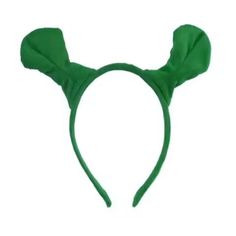 Halloween Children Adult Show Hair Hoop Shrek Hairpin Ears Headband Head Circle Party Costume Item M