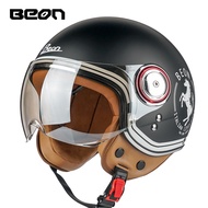 BEON Retro Motorcycle Helmet Half Open Face Helmet 110B