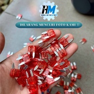 MINI FLAT FUSE 10A - SMALL DX 10A PLUG-IN FUSE - 10A MICRO FUSE