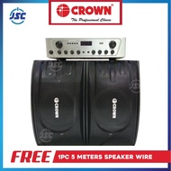 ♞,♘,♙,♟Crown BFA-826 2600W PMPO Karaoke Amplifier with Baffle Speaker