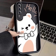 For Samsung Galaxy A50 A50s A30s Case Cute Rabbit Bear Shockproof Phone Cases Silicone Case All Inclusive Camera Lens Soft Shell