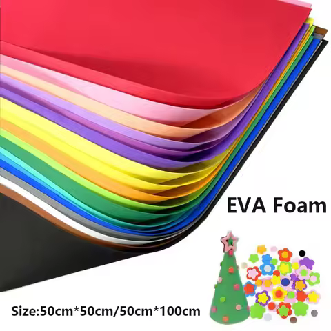 Colorful Eva Foam Sheets Cosplay EVA Foam 1mm Thick 50cm*50cm / 50cm*90cm EVA Foam Papers for Arts C