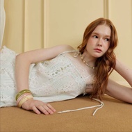Forwarding A lookbooklookbook Shirt etoile top Model (Size.XS S M Andl) Light Green Cream Color Peri