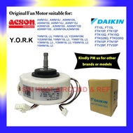 (ORIGINAL PART) DAIKIN FT10L FT15L FTKG28Q FTN10P YWM10L YWM15L YWM10M YWM15M FAN MOTOR AWM10J KIPAS