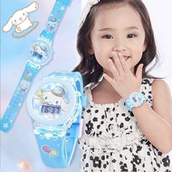 Cute Cartoon Cinnamoroll Kids Watch Kuromi Led Watch Melody Girls Watch with Luminous Childrend Birt