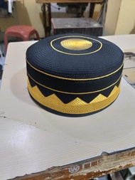 PECI KOPIAH USTAD ADI HIDAYAT BORDIR EMAS HITAM PECI BANGLADESH