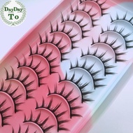 DayDayTo Fake Eyelash Anime Eyelash 10 Pairs Little Devil Eyelash Natural Day Makeup Manga Eyelash T