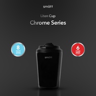 Smatt Liten Cup [Chrome Series] 304 Stainless Steel Double Insulation Coffee Tumbler 350ML - Jet Bla