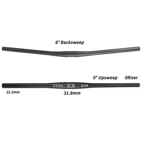 ZTTO 31.8mm 720mm/780mm Aluminum Alloy Bicycle Handlebar MTB Mountain Bike Flat Bar Straight Handleb