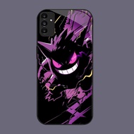 DJ-50 X Pokemon Casing GLASS soft frame black Samsung A34 A24 A05S S21 M15 A25 A35 FE A04S A15 A55 A