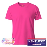 Kentucky Plain Color Fuchsia Pink Round Neck T-Shirt for Adult Unisex