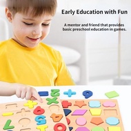 Alphanumeric Puzzle Wooden Toy Children's Educational Toy Digital Alphabet Puzzle Board