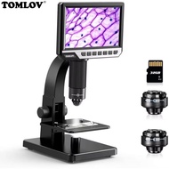 【🔥 cell microscope & High performance🔥】TOMLOV 7" 2000X Digital Microscope USB Industrial Continuous 