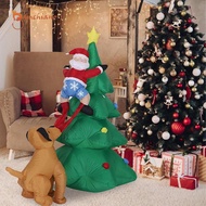 [Gamchiano] Inflatable Christmas Tree Funny 5.9ft Luminous Tree for Garden Outdoor Patio