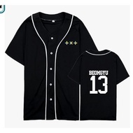 Txt kpop beomgyu 13 Black korean baseball Jersey korean Sports Clothes