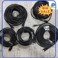 ⭐ [100% ORIGINAL] ⭐ hdmi wire cable tv 10m 15m 20m 25m 30meter videoaudio cable tv connection with laptop  tv box  decorder  recorder