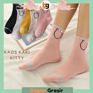 MATA BG / KK32 Plain Socks with Short Patterns Below the Ankle unisex fashion Ankle Socks Plain Shor