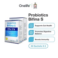 [BUNDLE OF 2] Morishita Jintan Probiotics Bifina S (Super) 5B 30 Sachets - For Gut Health