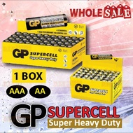 GP SUPERCELL Super Heavy Duty AA / AAA 1.5V Battery Batteries 1 BOX ONLY/Bateri GP SUPERCELL 1 KOTAK