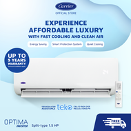 Carrier Optima Inverter Split Type Highwall Air Conditioner 1.5HP