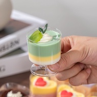 Mousse Cup Pudding Cup Dessert Tall Shot Glass Disposable Transparent Plastic Cup 65ml