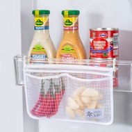 Creative Hollow Mesh Refrigerator Storage Hanging Bag With Hook / Double-pocket Easy-to-clean Classi