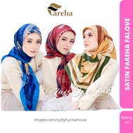 Tudung Bawal Satin Fareha bidang 45 tudung satin bentuk terletak tidak pekak tudung murah fareha han