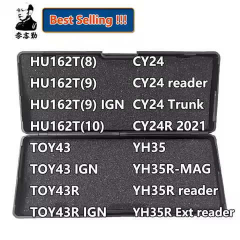 Lishi 2 in 1 Tool TOY43 TOY43R TOY43AT HU162T(8) HU162T(9) HU162T(9)IGN HU162T(10) CY24 CY24R-2021 C