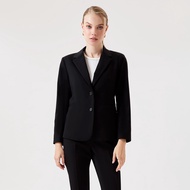 ESPADA เสื้อเบลเซอร์สีดำทรงพอดีตัว ผู้หญิง สีดำ | Black Regular-Fit Blazer | 05093