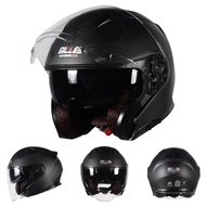 GILLE Helmet Half Face Carbon Dual Visor Helmets For Motorcycle GHC AH08 100% Original classic helme