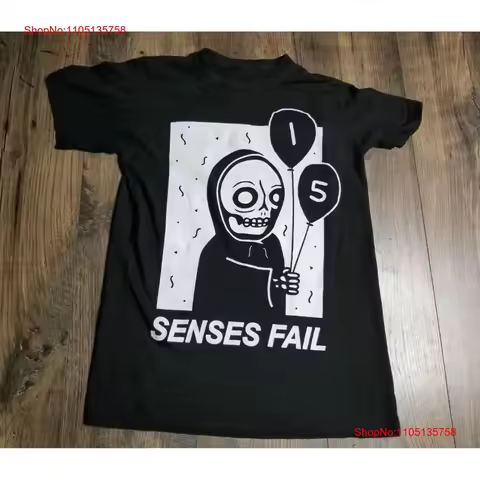 Senses Fail Band 15 T Shirt Black S 5XL 1B0228 vintage Washed Stylish Soft Stretched Casual designer