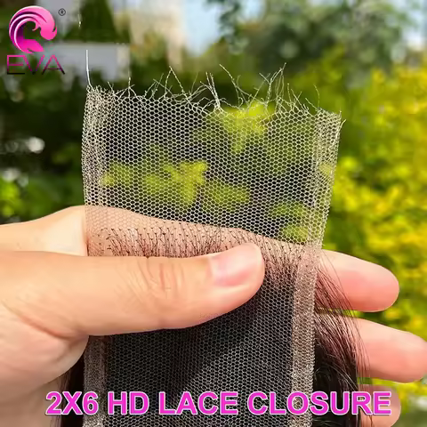 Eva Real HD 13x6 13x4 Lace Frontal Closure Straight Pre Plucked 5x5 6x6 9x6 Swiss HD Lace Closures O