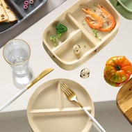 Children's Ceramic Breakfast Plate with Compartments211Weight Loss Meal Plate Portion Control Plate 