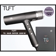 TUFT PROFESSIONAL T8  HAIR DRYER 8001A 1800 WATTS BLACK COLOR
