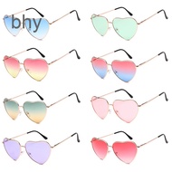 bhy Cute Heart shaped sunglasses, hippie glasses, retro glasses mens womens 60s 70s 80s 90s party hi