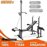 OneTwoFit Multitasking Weightlifting Bench Gym Bench Press Gym Chair home gym equipment Stable Indoo