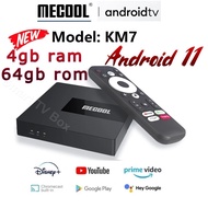 Mecool KM7 Android 11 4GB RAM 64GB ROM Ready Stock Amlolgic S905Y4 Android Box Tv Box Voucher Gift Netflix Mecool KM2