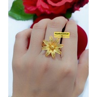 (ACC PEKANBARU) 24k crystal plated ring + 24k gold plated