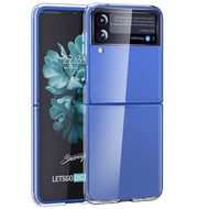 บางเฉียบแบบใสเคสโทรศัพท์อ่อนสำหรับ Samsung Z Flip 3 4ปลอกซิลิโคนสำหรับ Samsung Galaxy Z Flip 3เคสโปร่งใส Fundas สำหรับ Z Flip3