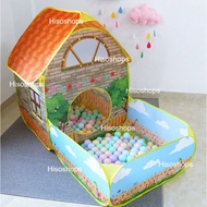 Play Tent บ้านบอล เต็นท์บอลหลังใหญ่ รูปทรงบ่อบอลทันสมัย สีสันสดใส