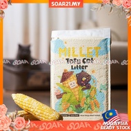 SOAR Millet Tofu Cat Litter 6L/2KG Super Odor Control Clumps in 3 Seconds Flushable